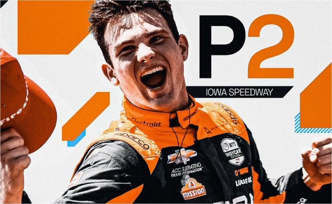 Pato O’Ward terminó segundo - FOTO: @ArrowMcLarenSP