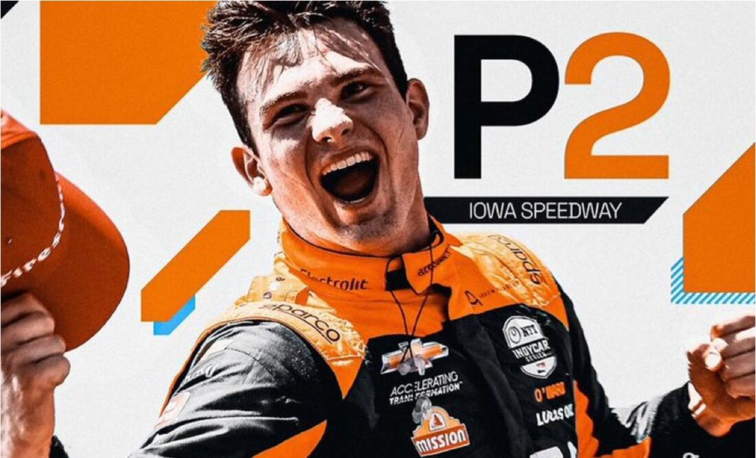 Pato O’Ward terminó segundo - FOTO: @ArrowMcLarenSP