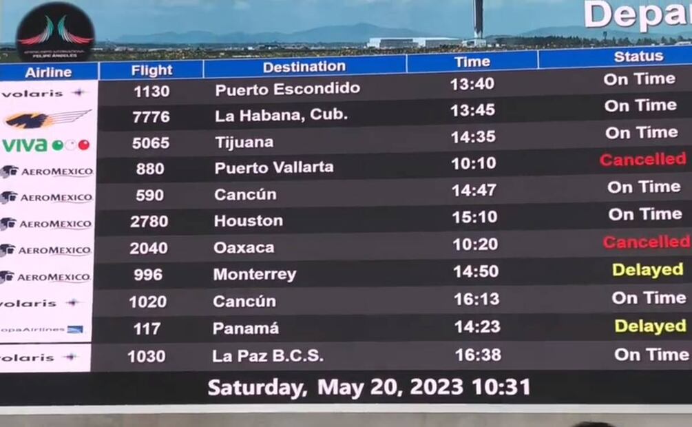 Usuarios denunciaron que no habían recibido información sobre sus vuelos, sino que hasta después de varias horas de espera les notificaron que algunos habían sido cancelados. Foto: Tomada de video