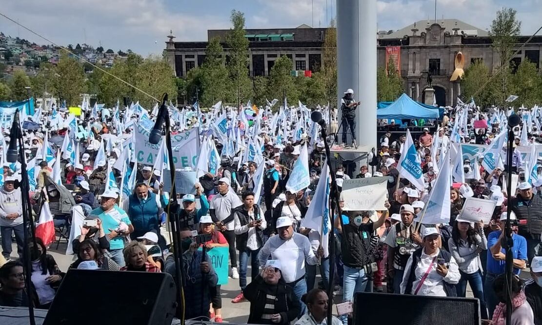 La dirigencia de Nueva Alianza Estado de México expresó su desacuerdo y condenó la reciente decisión de los magistrados de la Sala Regional del Tribunal Electoral estatal. Foto EL UNIVERSAL