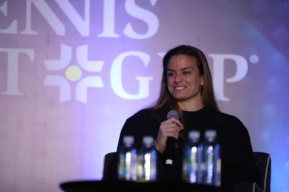 Maria Sakkari en conferencia de prensa - Foto: German Espinosa