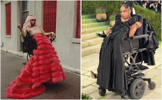 Ella es Aaron Rose Philip, la primera mujer trans con parálisis cerebral en la Met Gala; este fue su look