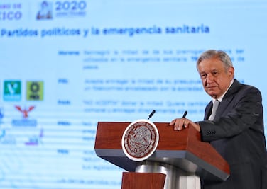 AMLO exhibe a PAN y PRD por no aceptar dar la mitad de sus prerrogativas contra Covid-19