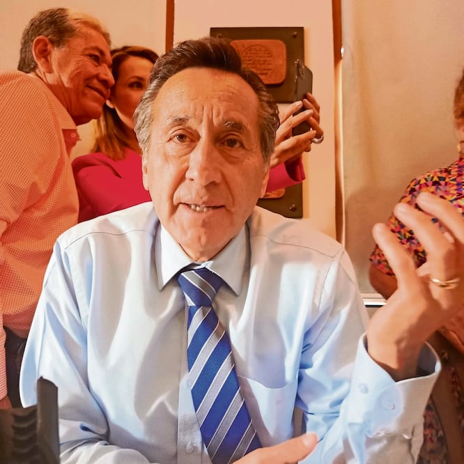 “Si no votas, no chilles”, dijo Raúl Chaparro ante agremiados. Foto: Rebeca Jiménez / El Universal