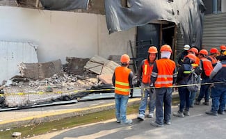 Colapsa estructura en obras de remodelación de la Fiscalía de CDMX; dos mujeres resultan lesionadas