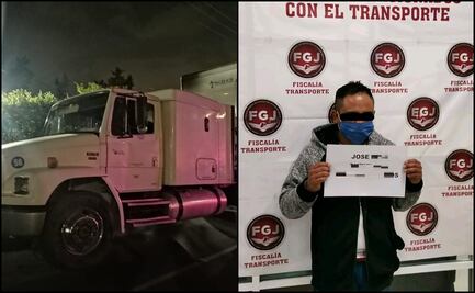 Arrestan a hombre y recuperan tráiler con mercancía robada en Ecatepec