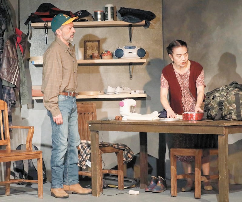 Escena de la puesta titulada No volveré, que presentó la UNAM. Foto/CORTESÍA UNAM 