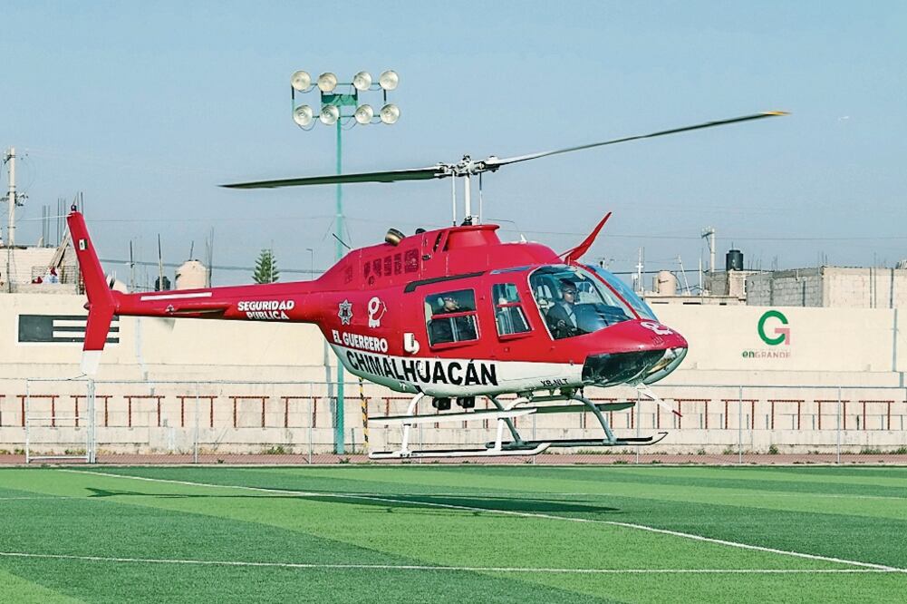 Es un helicóptero Bell 206 Jet Ranger con capacidad para cinco pasajeros y equipo de posicionamiento GPS. Foto: EMILIO FERNÁNDEZ. EL UNIVERSAL