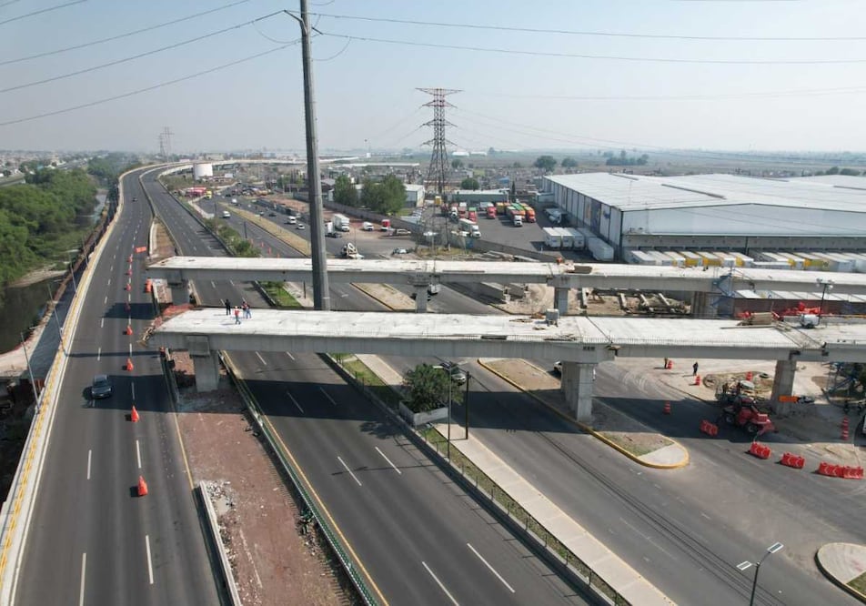 Del 18 de mayo al 30 de junio habrán cierres parciales nocturnos en el Circuito Exterior Mexiquense, debido a trabajos de construcción. Foto: Especial