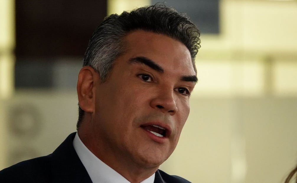 Alejandro Moreno Cárdenas, dirigente nacional del PRI, en conferencia de prensa en la sede del Senado el pasado 7 de octubre de 2025. Foto: Galo Cañas/ Cuartoscuro