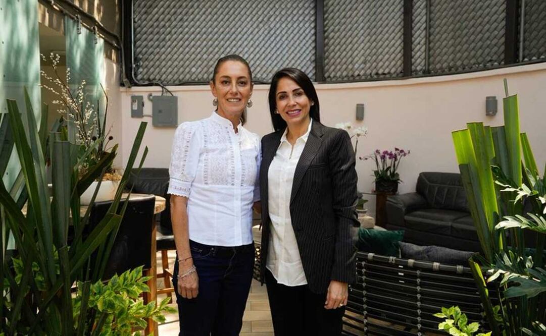Claudia Sheinbaum, virtual candidata presidencial de Morena, y Luisa González, candidata presidencial de Ecuador por el partido Movimiento Revolución Ciudadana. Foto: X @Claudiashein