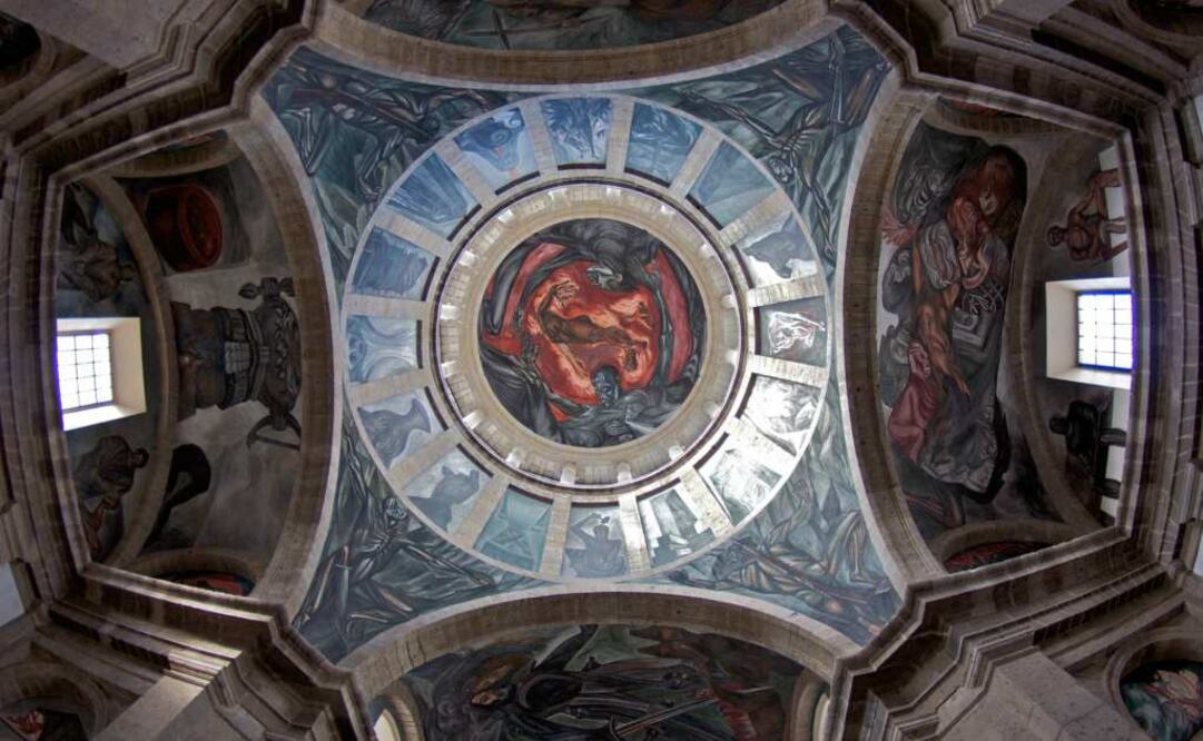 "El hombre en llamas", obra maestra de José Clemente Orozco. (Foto: Cortesía)