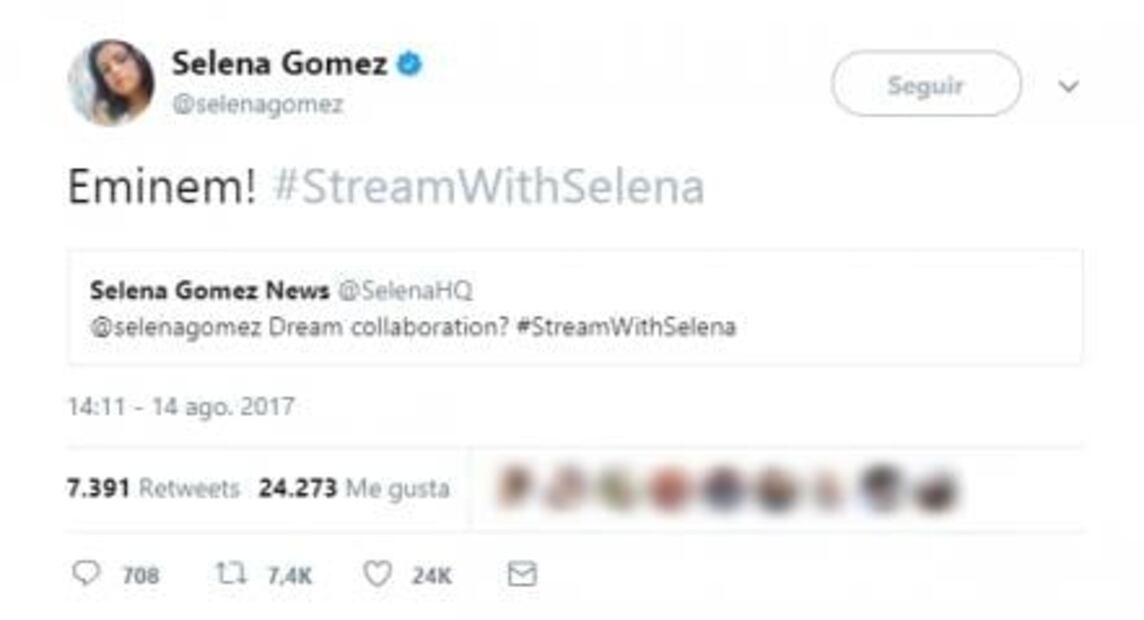 Selena Gomez quiere trabajar con Eminem
