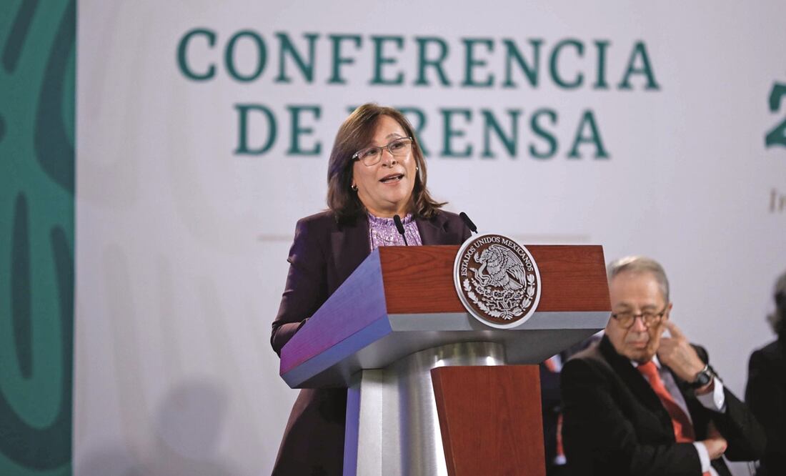 Rocío Nahle, secretaria de Energía, aseguró que la CFE tiene la capacidad para generar la electricidad que México requiere. Foto: Diego Simón Sánchez. EL UNIVERSAL