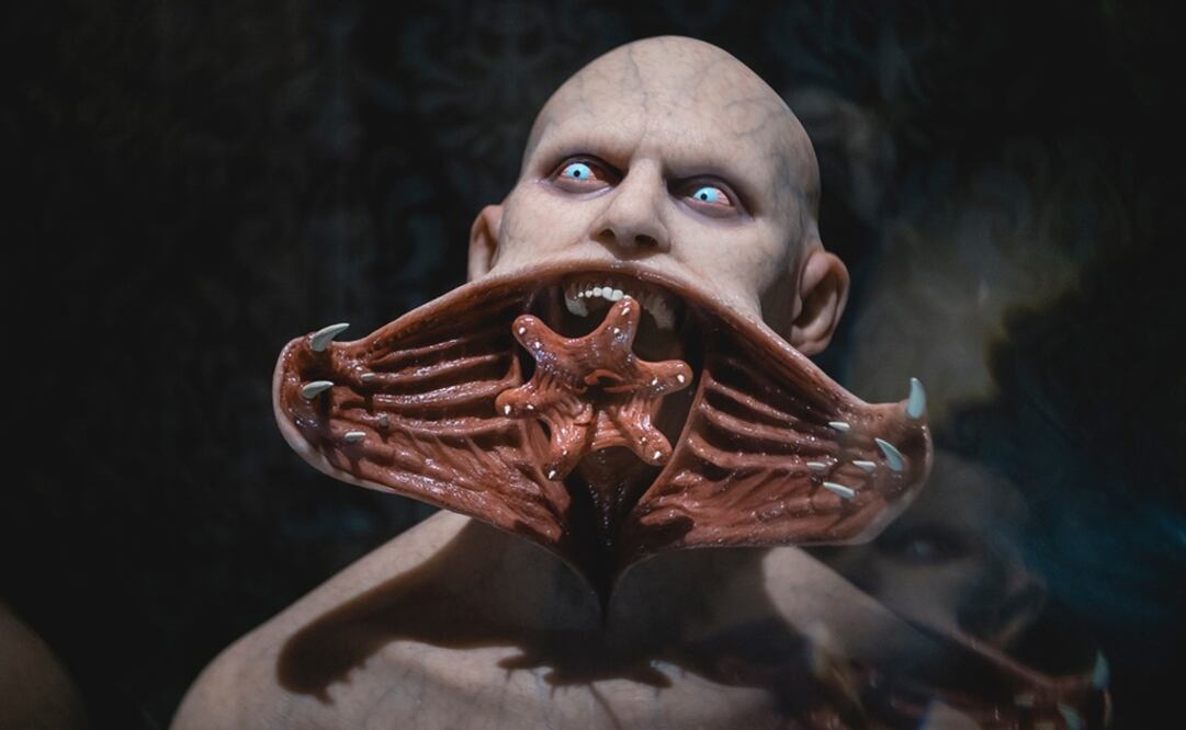 Una de las figuras que forman parte de la exposición "En casa con mis monstruos", de Guillermo del Toro, que se exhibe en el Museo de las Artes Universidad de Guadalajara hasta el 27 de octubre. Foto: NABIL QUINTERO MILIÁN / FICG, archivo