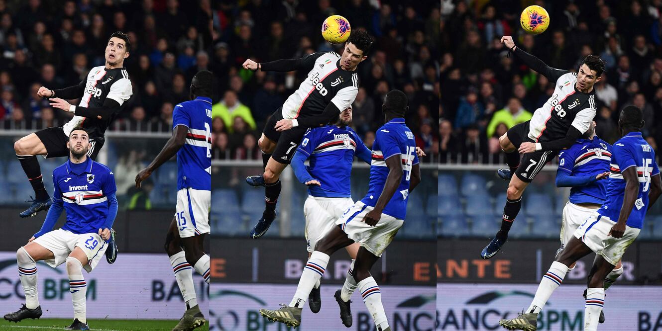 Este gol del lusitano, sobre el Sampdoria, dio la vuelta al mundo. Foto: DPA