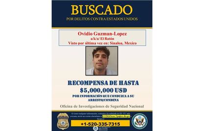 EU publica póster de "Se busca" de los hijos de "El Chapo"