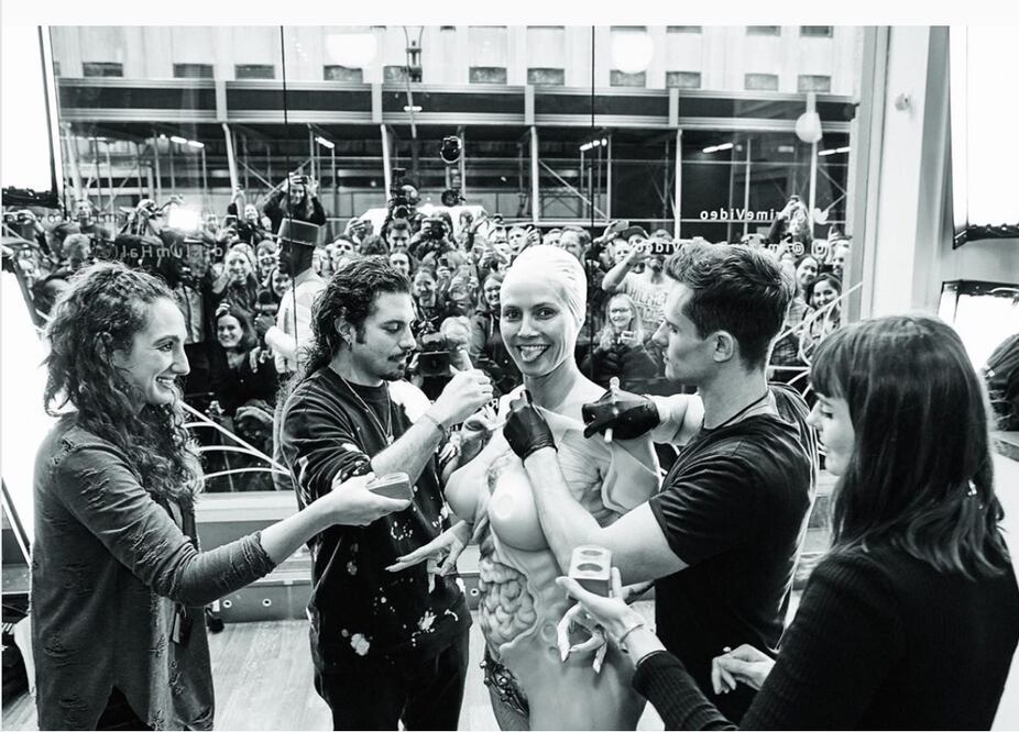 La top model alemana comparte todos los detalles de su disfraz de Halloween con sus fans            Foto: Instagram