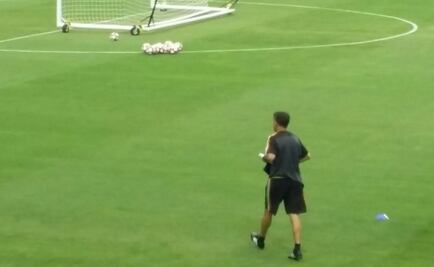 Osorio entrena con Talavera en el marco