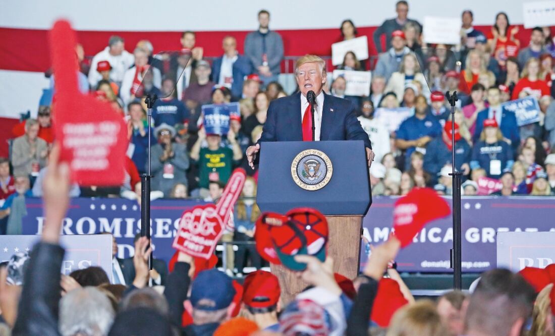 En la mira. El presidente Donald Trump insiste en que la investigación del Rusiagate es una “caza de brujas”. (PABLO MARTINEZ MONSIVAIS. AP)