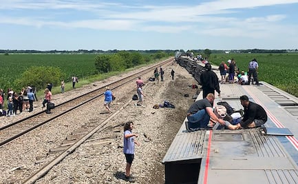 VIDEO. Pasajeros trepan por ventanas y puertas tras colisión del tren Amtrak en Missouri