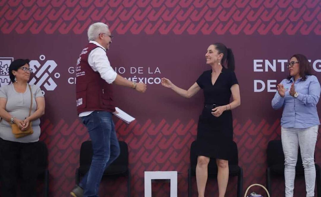 Sheinbaum entrega apoyos a sociedades cooperativas en la CDMX. Foto: Especial  