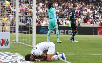 Pumas, también en caída libre; caen goleados 5-1 ante Santos