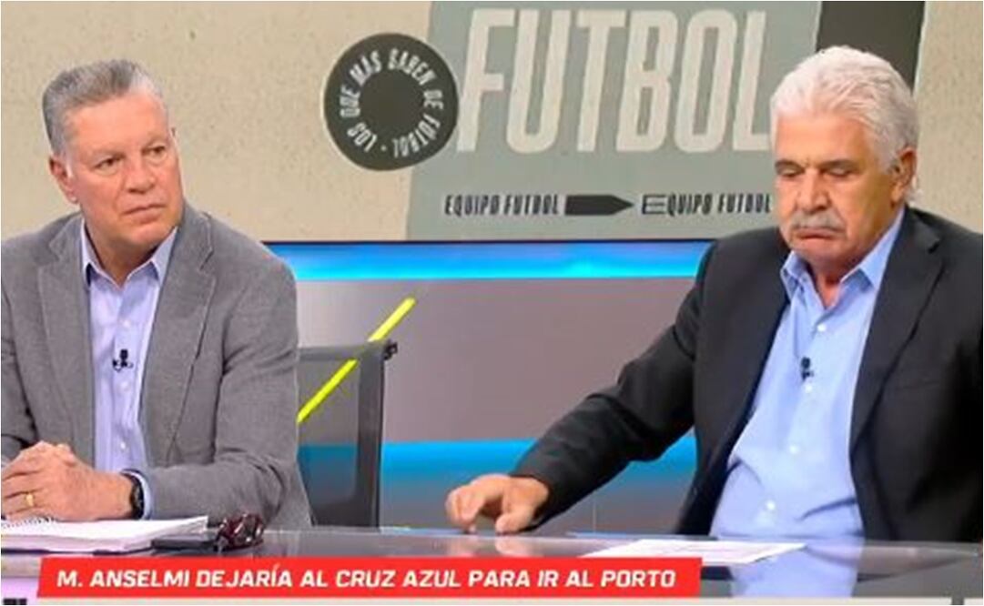 Tuca Ferretti, furioso durante un programa en ESPN. FOTO: Captura de video