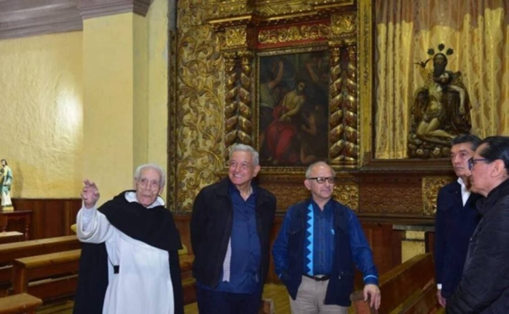 AMLO entrega restauración de Catedral de San Cristóbal y exconvento de Santo Domingo, afectados por sismo de 2017