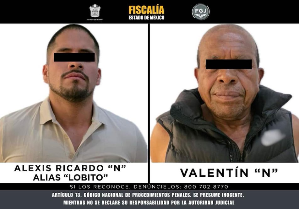 Un juez vinculó a proceso a Alexis Ricardo “N”, alias “El Lobito”, y Valentín “N”, presuntos integrantes del grupo criminal “Los Julios”. Foto: Especial
