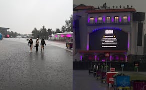 El segundo día de actividades se vio afectado por las fuertes lluvias. Foto: César González/ EL UNIVERSAL.