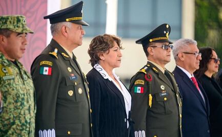 Delfina Gómez preside toma de protesta del General de Brigada Lucio Vergara Gómez en Santa Lucía; le desea éxito