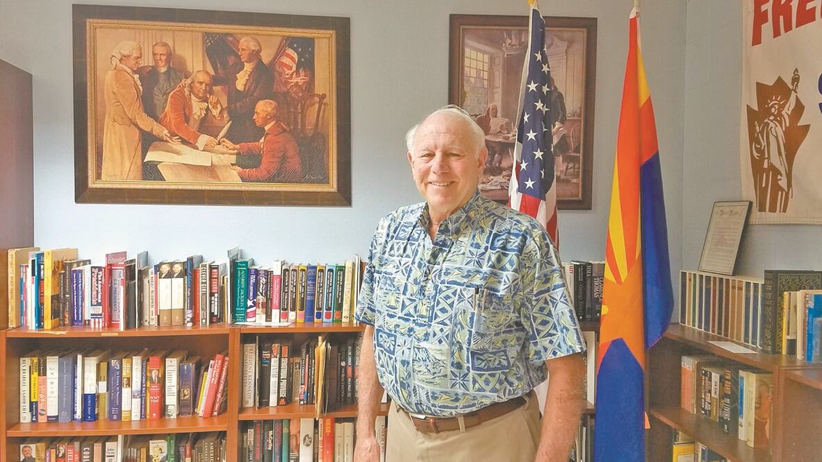 Howard Blitz, fundador de la ONG The Freedom Library, quien sostiene que la única solución en la frontera es la libre circulación de personas y mercancías. Foto: INDER BUGARIN. EL UNIVERSAL