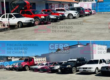 Recuperan 24 vehículos en Chalchihuitán, Chiapas; 19 tenían reporte de robo