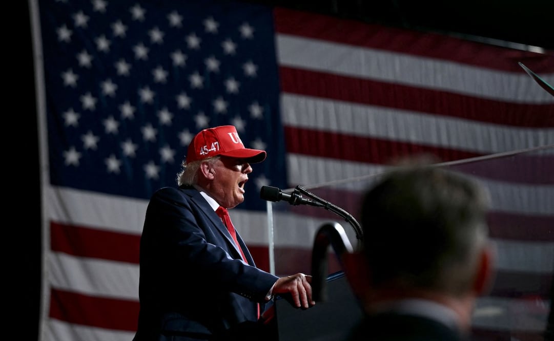 Trump en un mitin en Gastonia, Carolina del Norte.(16/09/26) Foto: AFP