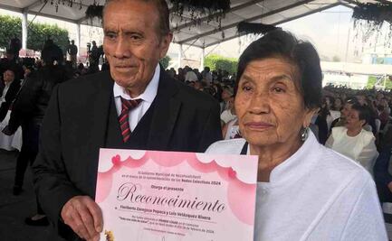 Festejan el 14 de febrero con bodas colectivas en Neza; rifan electrodomésticos y viajes de luna de miel