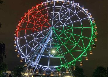 VIDEO: Encienden la rueda de la fortuna más grande de México en Parque Aztlán en Chapultepec
