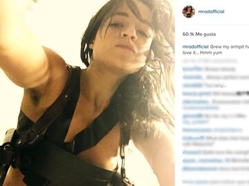 Michelle Rodriguez se une a la moda del vello axilar