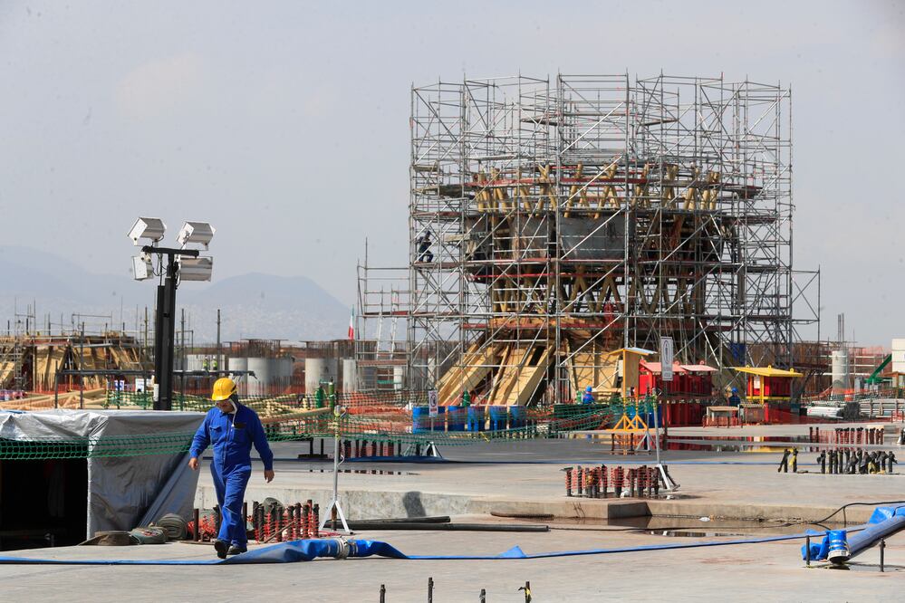 Construcción del proyecto del aeropuerto en Texcoco (ARCHIVO. EL UNIVERSAL)