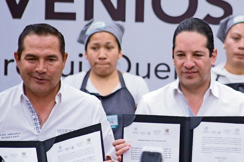 Recursos para marginados. El titular de Sedesol anunció que Querétaro recibirá este año 677 millones de pesos para desarrollo social (GONZALO IBAÑEZ. EL UNIVERSAL)