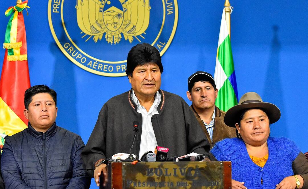 Tras las protestas por su reelección, Evo Morales salió de Bolivia y permanece en México (EFE)