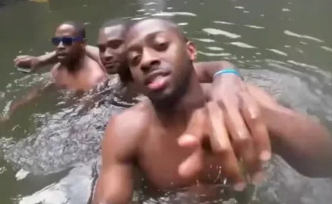 Mientras Aloha se filmaba nadando y buceando, encontró y desenterró la GoPro, la cual se encontraba cubierta de lodo, por lo que solo sobresalía una parte del gadget.