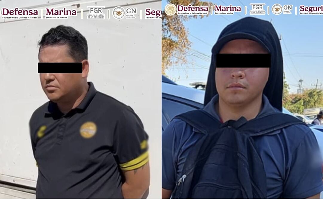 Detienen a dos hombres vinculados con diferentes delitos en Sinaloa. Foto: Especial