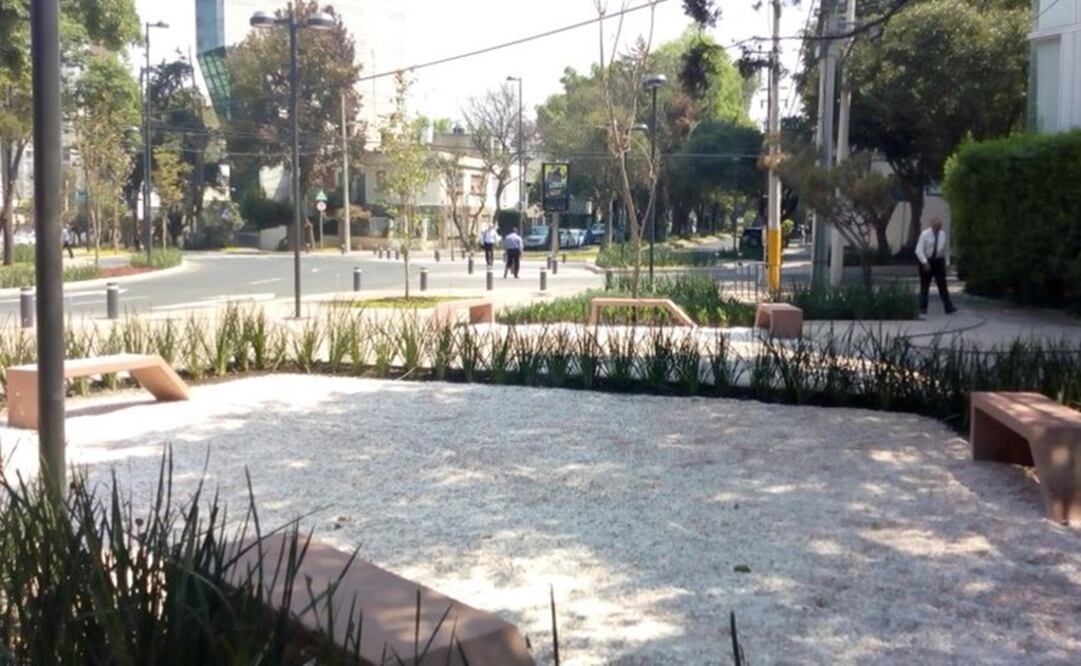 En el Parque del Conde se ampliaron banque(Foto: @aepCDMX)