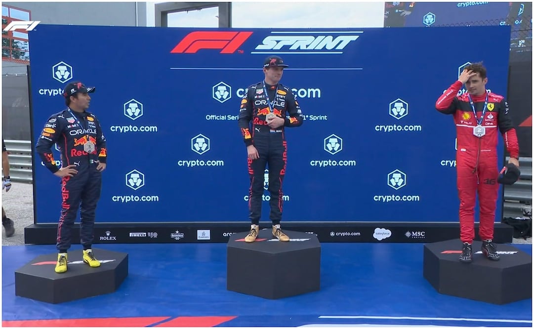 Checo Pérez arrancará tercero en el Gran Premio de Emilia Romagna / FOTO: Twitter: @F1