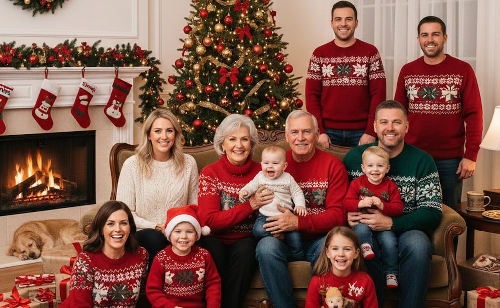 Así puedes crear tu foto navideña con ayuda de la IA de Gemini. Foto: Creada con IA