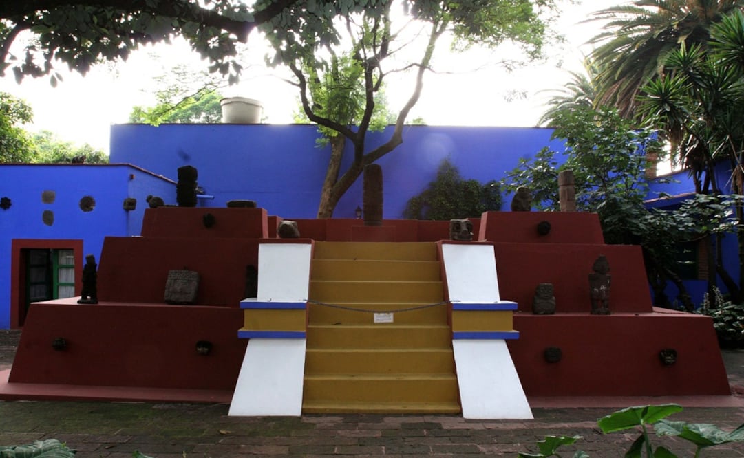 El Museo La Casa Azul de Coyoacán contiene una pirámide que realizó Diego Rivera, cuya réplica también se exhibe en Nueva York. (FOTO: Archivo EL UNIVERSAL)