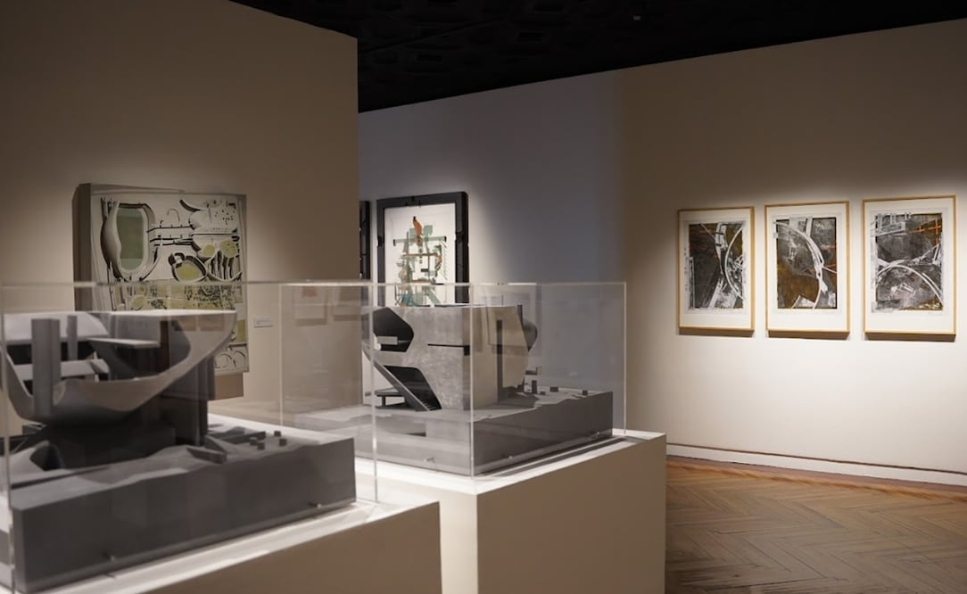 Fotografías ilustrativas de la exposición de Thom Mayne. Foto: Museo Franz Mayer.