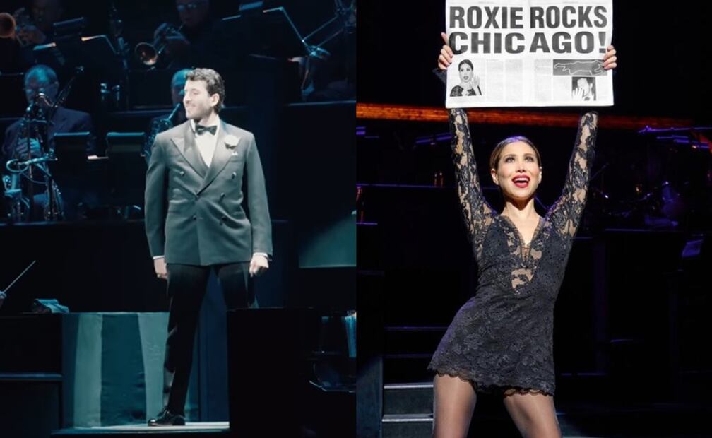 Sebastián Yatra y Bianca Marroquín comparten el escenario. Foto: Instagram oficial/ @Chicagomusical.