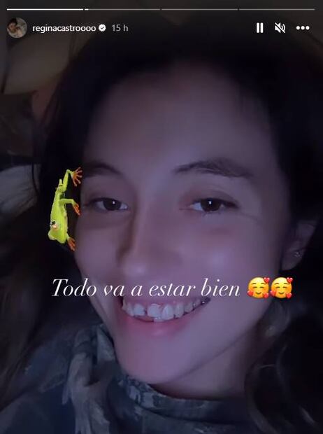 Regina Castro toma con calma y con humor lo que le pasó al caer de un caballo.